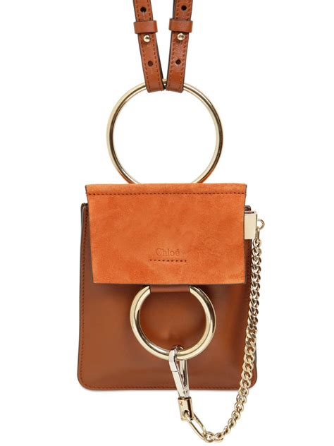 chloe faye mini suede bag|chloe faye small shoulder bag.